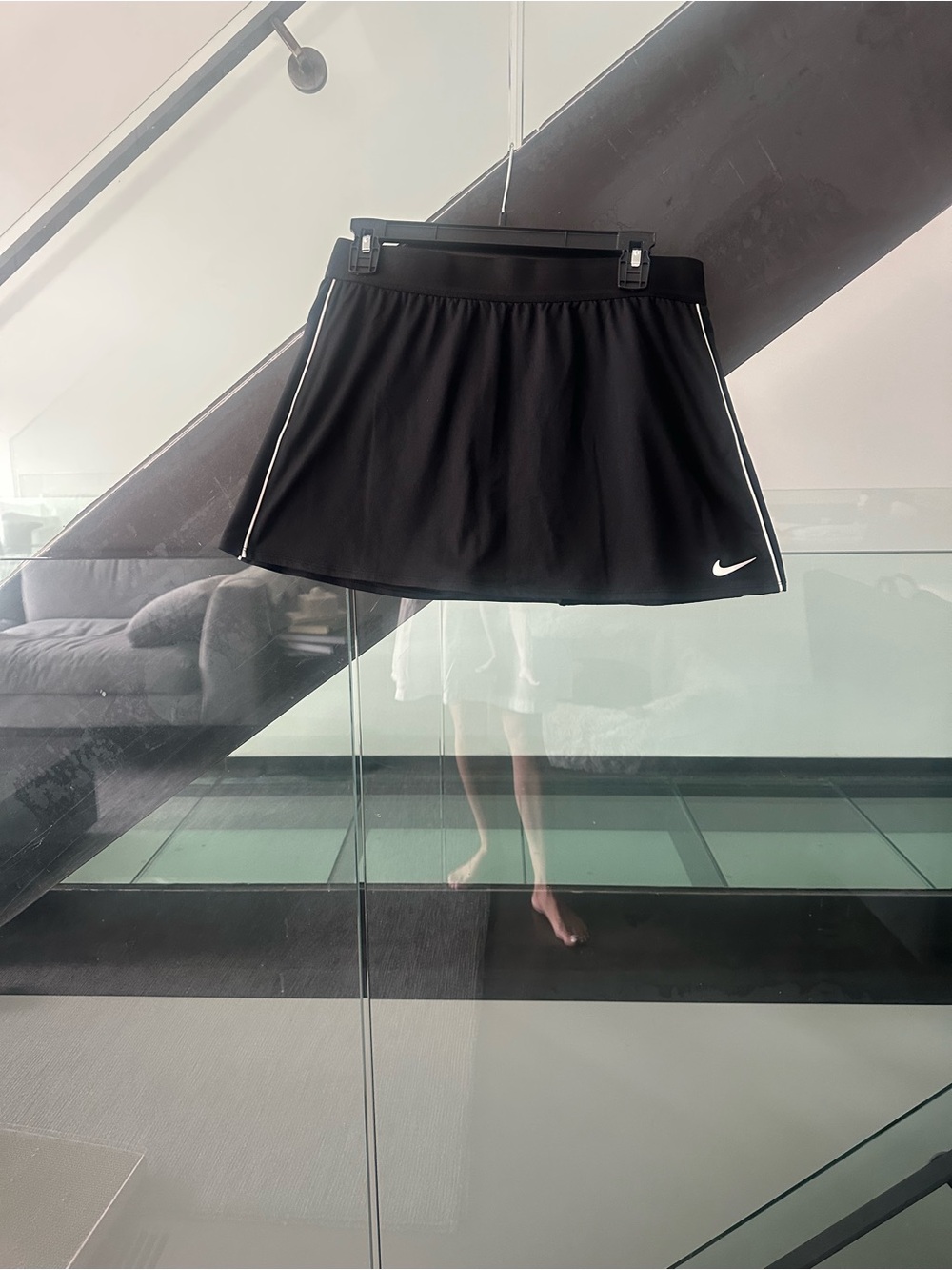 Nike Black Skort with White Accent Piping